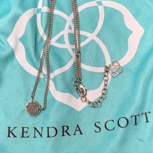 Kendra Scott Nola Drusy Silver Necklace